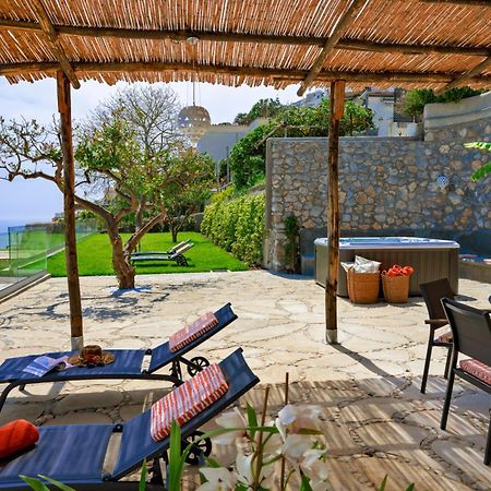 Villa Mimina - Exclusive Villa With Garden, Jacuzzi And Sea View Praiano Buitenkant foto